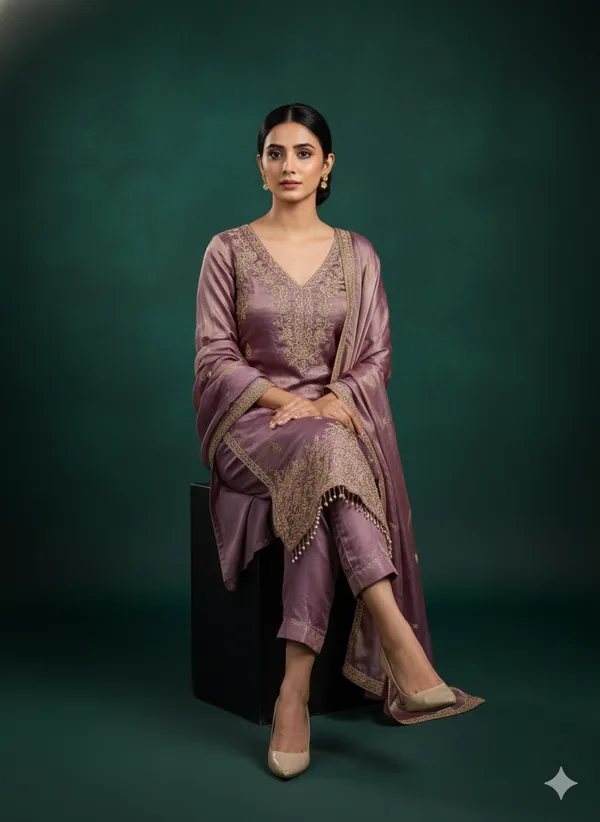 Mauve_Floral_Beads_Embroidery_Work_Fendy_Silk_Blend_Dress_Material