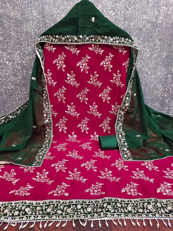 Maroon_Georgette_Embroidered_Unstitched_Dress_Material_For_Women