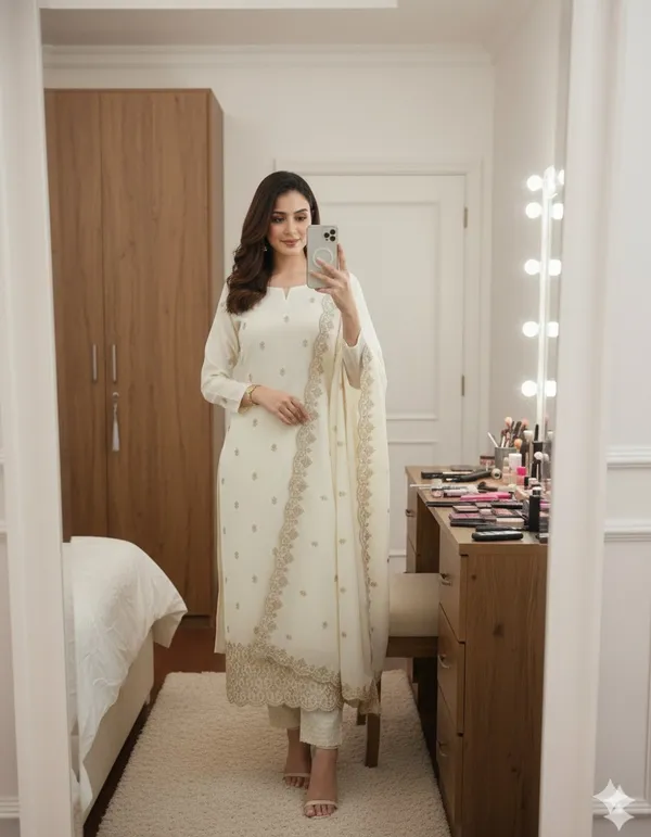 Off_White_Vichitra_Silk_Dress_Material_With_Exquisite_Sequins_And_Zari_Embroidery