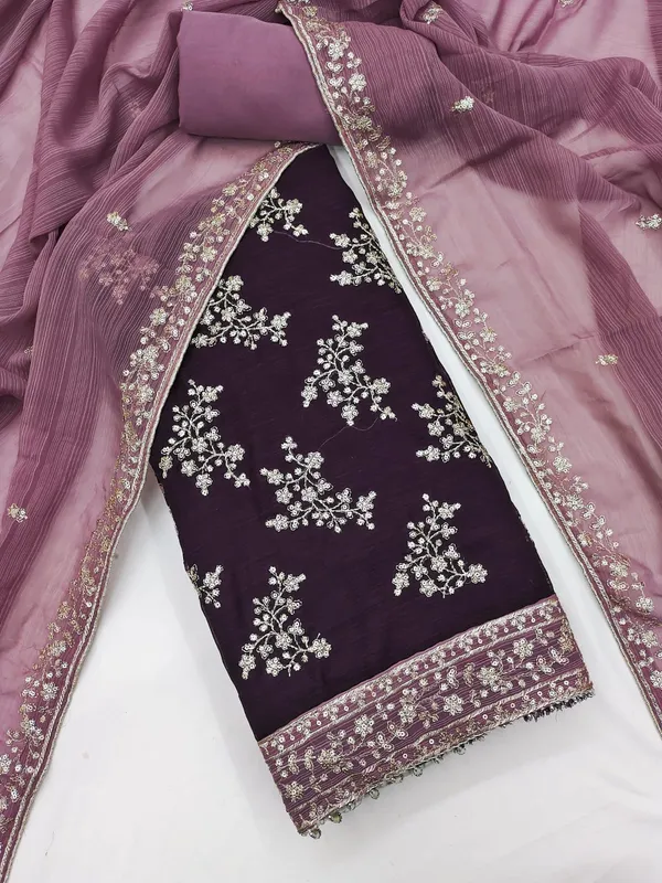 Purple_Georgette_Embroidered_Unstitched_Dress_Material_For_Women
