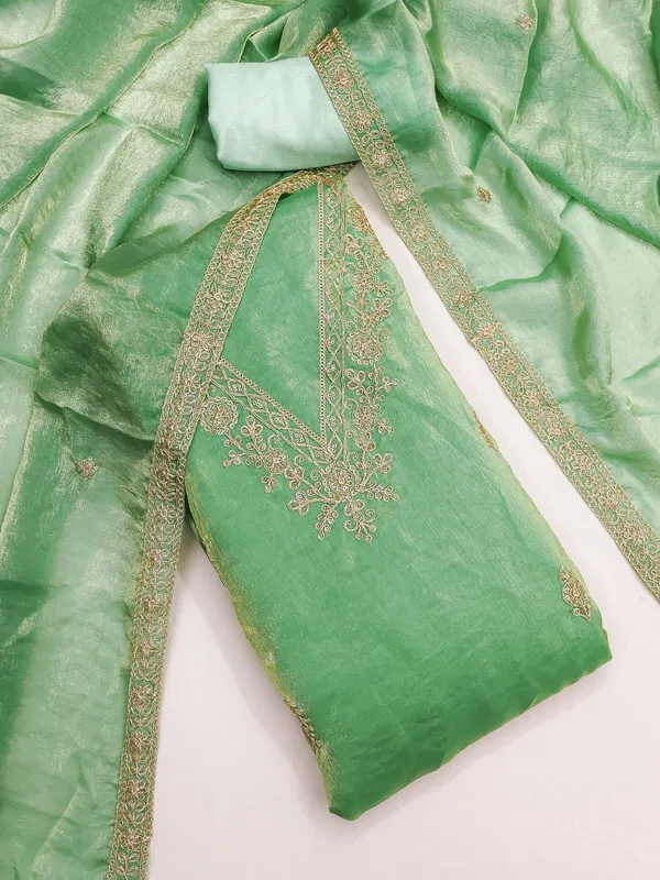 Mint_Green_Floral_Beads_Embroidery_Work_Fendy_Silk_Blend_Dress_Material
