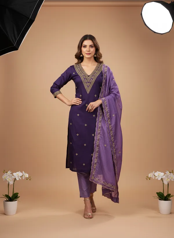 Purple_Vichitra_Silk_Dress_Material_With_Exquisite_Sequins_And_Zari_Embroidery_With_Dupatta_For_Women