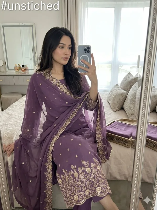 Purple_Vichitra_Silk_Dress_Material_With_Exquisite_Sequins_And_Zari_Embroidery