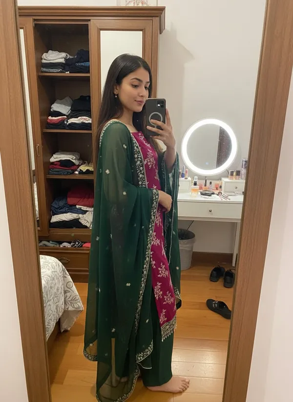 Maroon_Georgette_Embroidered_Unstitched_Dress_Material_For_Women