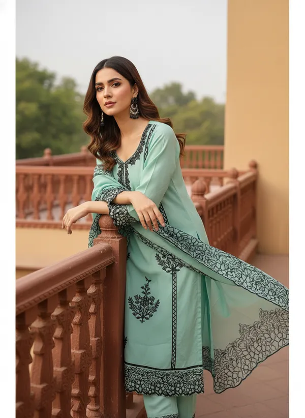 Mint_Green_Georgette_Embroidered_Unstitched_Dress_Material_For_Women
