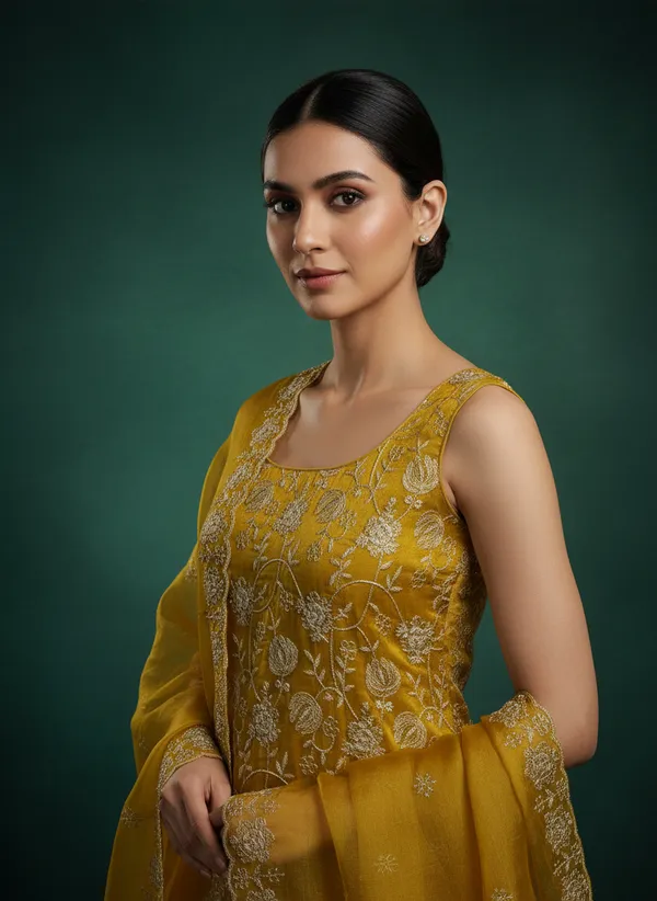 Mustard_Yellow_Georgette_Embroidered_Unstitched_Dress_Material_For_Women