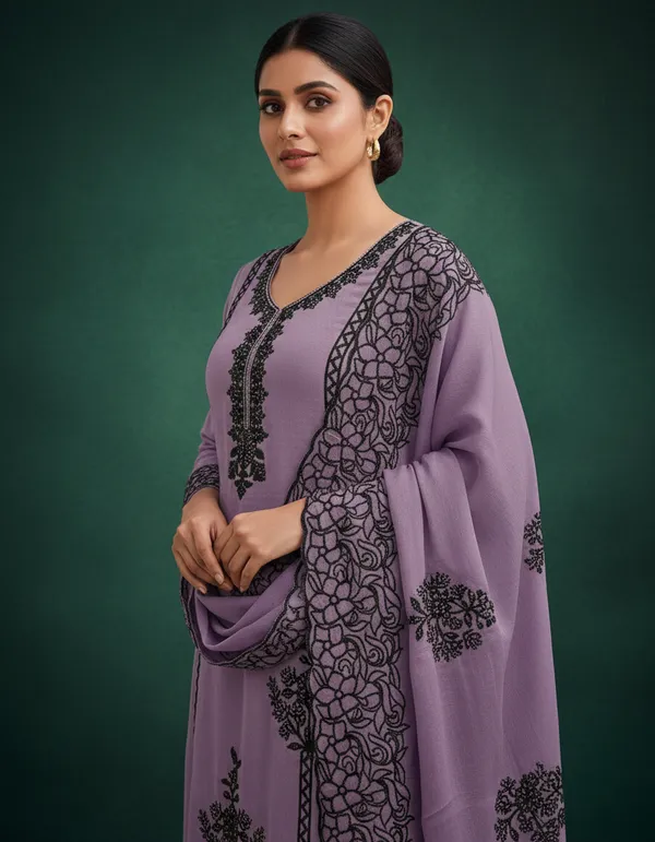 Purple_And_Black_Embroidery_With_Diamond_Georgette_Dress_Material