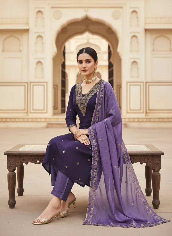 Purple_Vichitra_Silk_Dress_Material_With_Exquisite_Sequins_And_Zari_Embroidery_With_Dupatta_For_Women