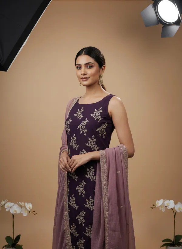Purple_Georgette_Embroidered_Unstitched_Dress_Material_For_Women