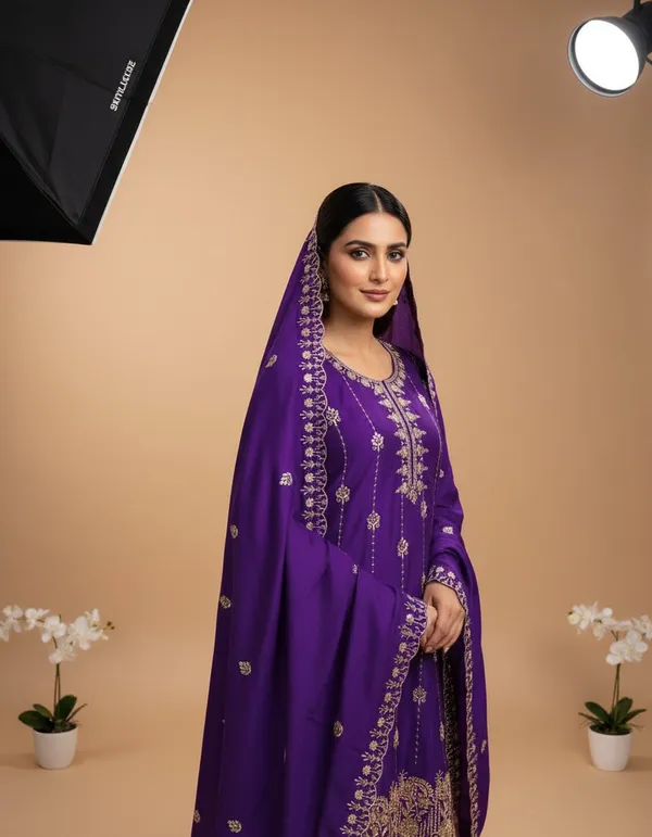 Purple_Vichitra_Silk_Dress_Material_With_Exquisite_Sequins_And_Zari_Embroidery