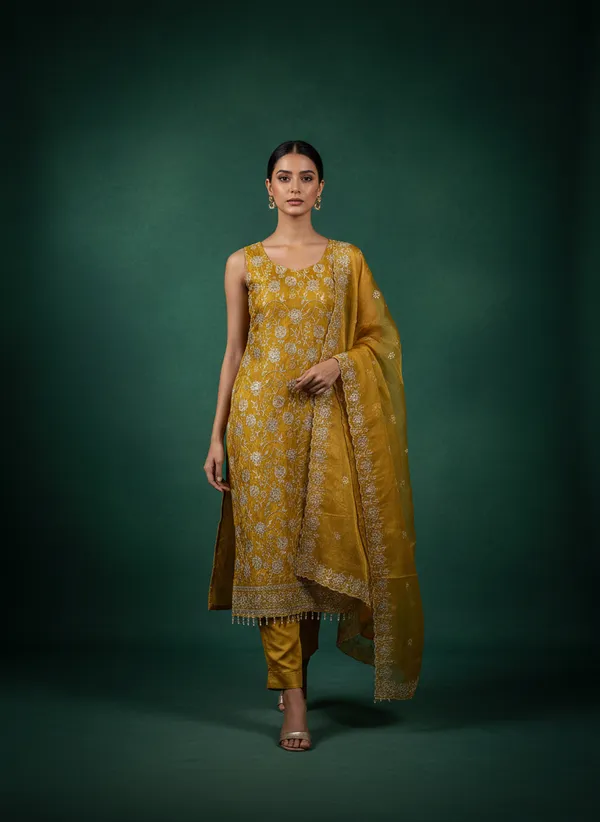 Mustard_Yellow_Georgette_Embroidered_Unstitched_Dress_Material_For_Women