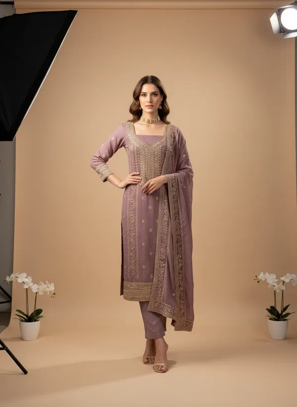 Pink_Georgette_Embroidered_Unstitched_Dress_Material_For_Women