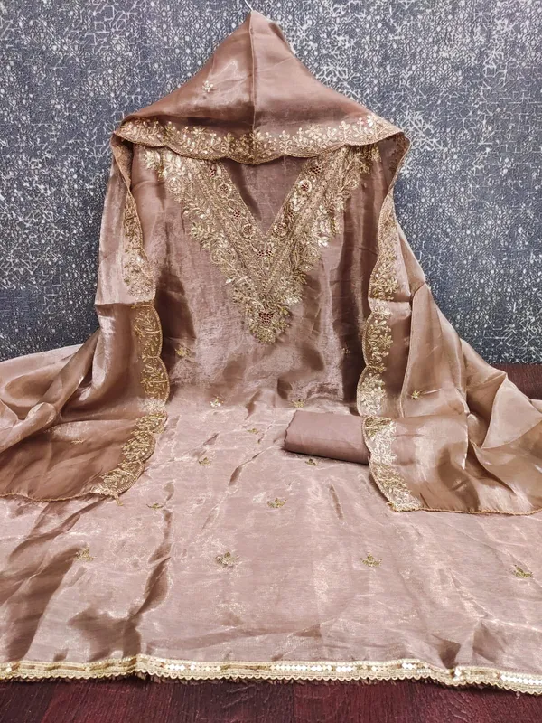 Beige_Jimmy_Choo_Silk_Blend_Dress_Material_Featuring_Floral_Embroidery_And_Swarovski_Work
