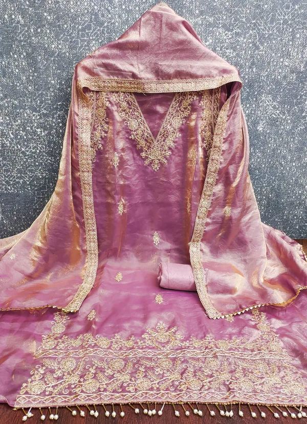 Mauve_Floral_Beads_Embroidery_Work_Fendy_Silk_Blend_Dress_Material