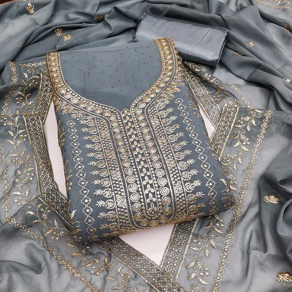 Grey_Georgette_Embroidered_Unstitched_Dress_Material_For_Women