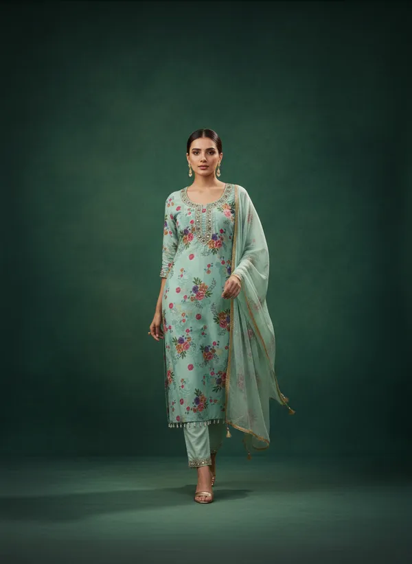 Mint_Green_Mirror_Work_Dress_Material_Featuring_Soft_Chinon_Fabric_And_Timeless_Floral_Prints