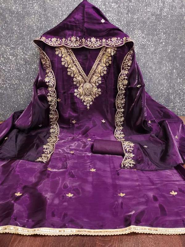Purple_Jimmy_Choo_Silk_Blend_Dress_Material_Featuring_Floral_Embroidery_And_Swarovski_Work