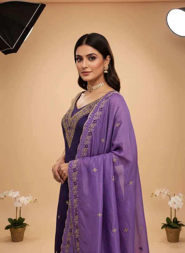 Purple_Vichitra_Silk_Dress_Material_With_Exquisite_Sequins_And_Zari_Embroidery_With_Dupatta_For_Women