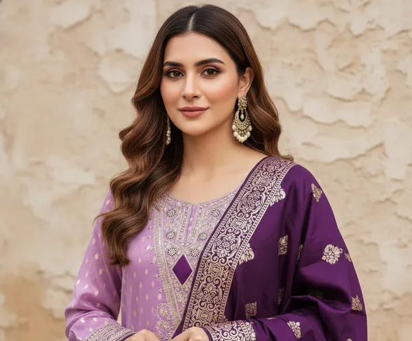 Purple_Cording_Sequins_Embroidered_Shimmer_Dress_Material_With_Butti_Weaving_Work