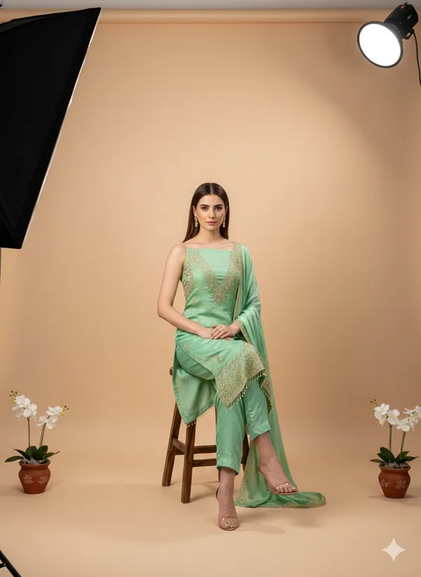 Mint_Green_Floral_Beads_Embroidery_Work_Fendy_Silk_Blend_Dress_Material