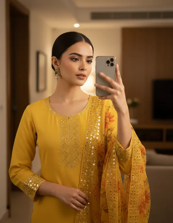Yellow_Georgette_Embroidered_Unstitched_Dress_Material_For_Women