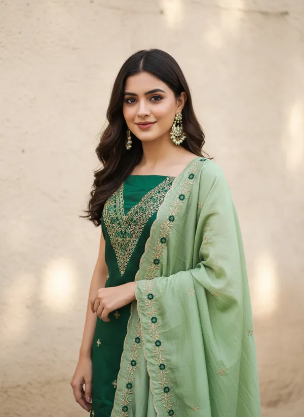 Green_Vichitra_Silk_Embroidered_Unstitched_Dress_Material_For_Women