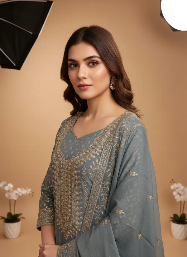 Grey_Georgette_Embroidered_Unstitched_Dress_Material_For_Women