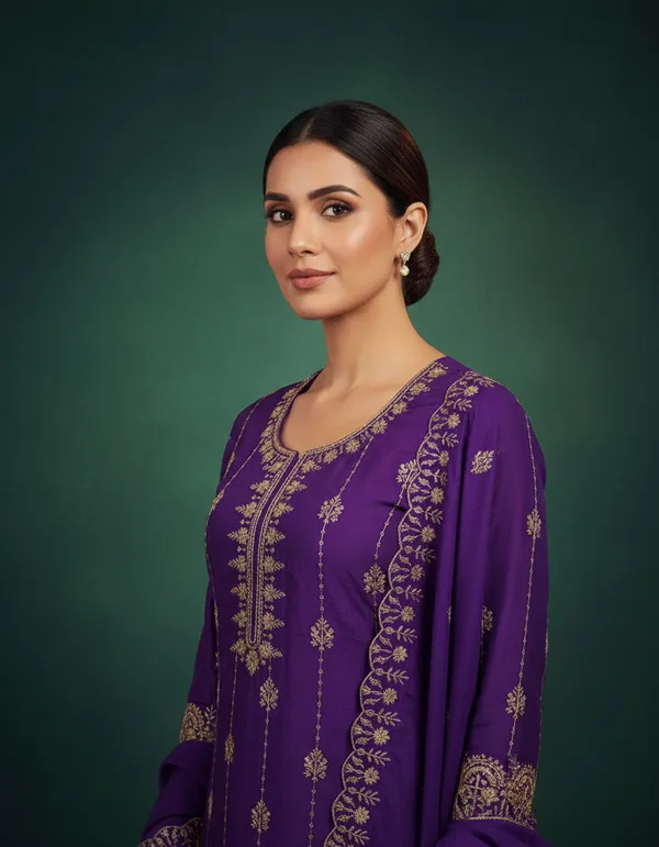 Purple_Vichitra_Silk_Dress_Material_With_Exquisite_Sequins_And_Zari_Embroidery