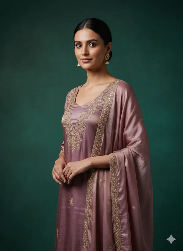 Mauve_Floral_Beads_Embroidery_Work_Fendy_Silk_Blend_Dress_Material