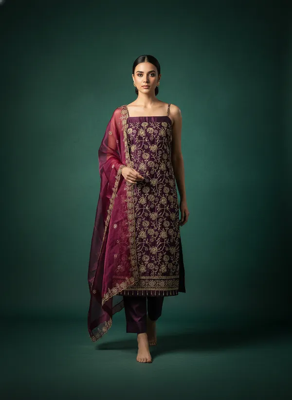 Purple_Georgette_Embroidered_Unstitched_Dress_Material_For_Women