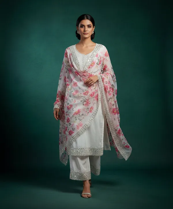 White_Georgette_Embroidered_Unstitched_Dress_Material_For_Women