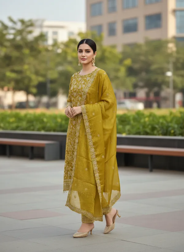 Mustard_Yellow_Georgette_Embroidered_Unstitched_Dress_Material_For_Women