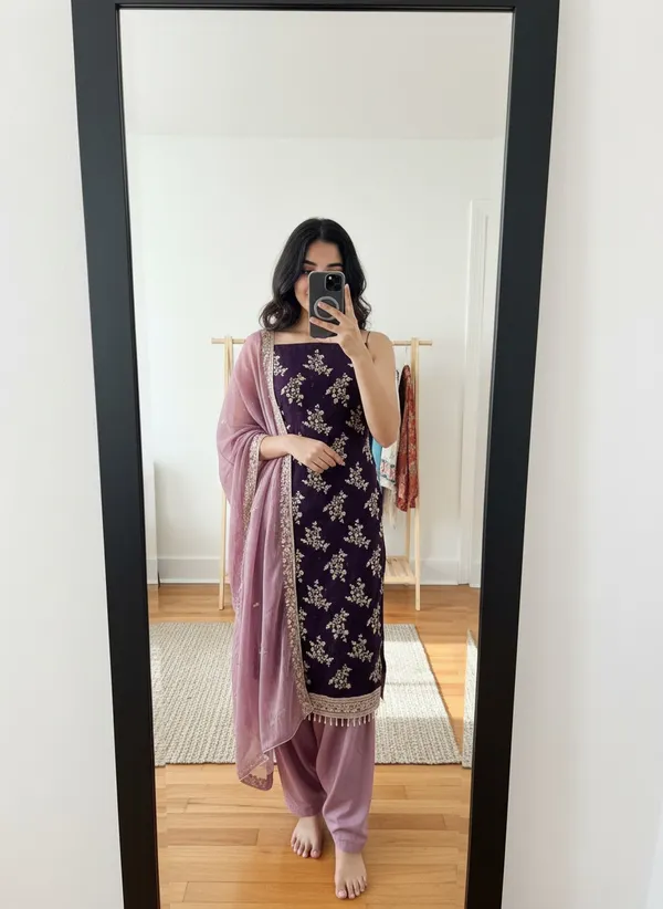 Purple_Georgette_Embroidered_Unstitched_Dress_Material_For_Women