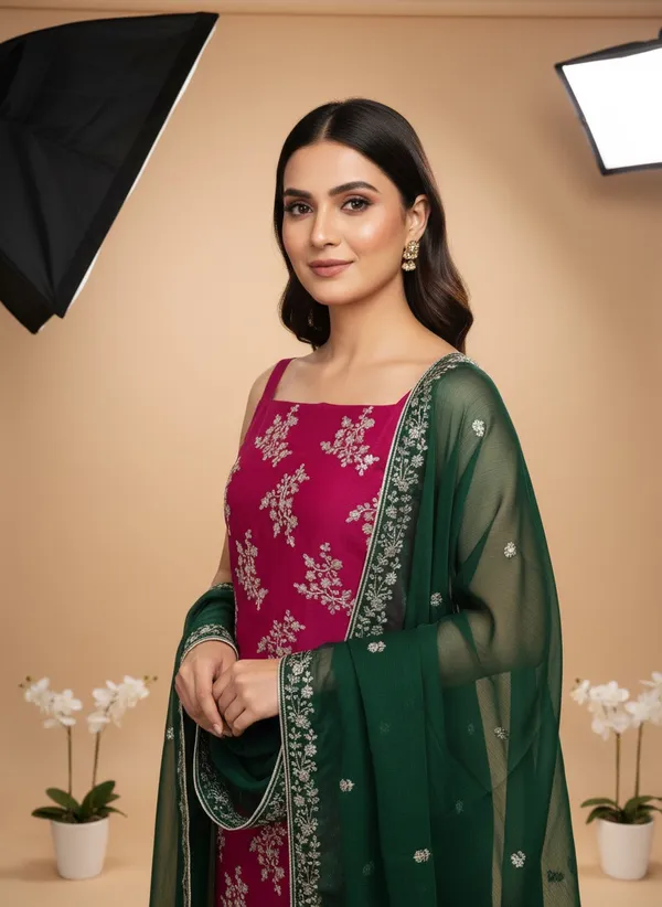 Maroon_Georgette_Embroidered_Unstitched_Dress_Material_For_Women