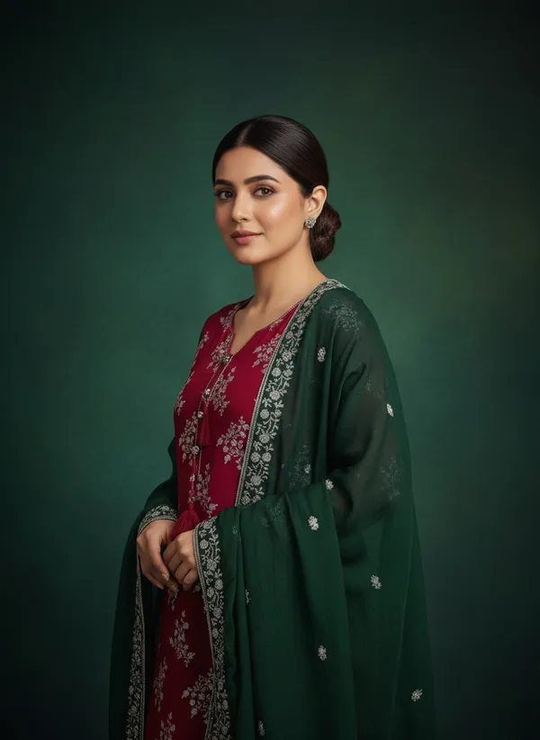 Maroon_Georgette_Embroidered_Unstitched_Dress_Material_For_Women