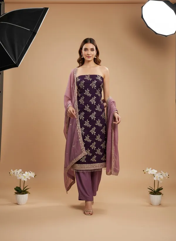 Purple_Georgette_Embroidered_Unstitched_Dress_Material_For_Women