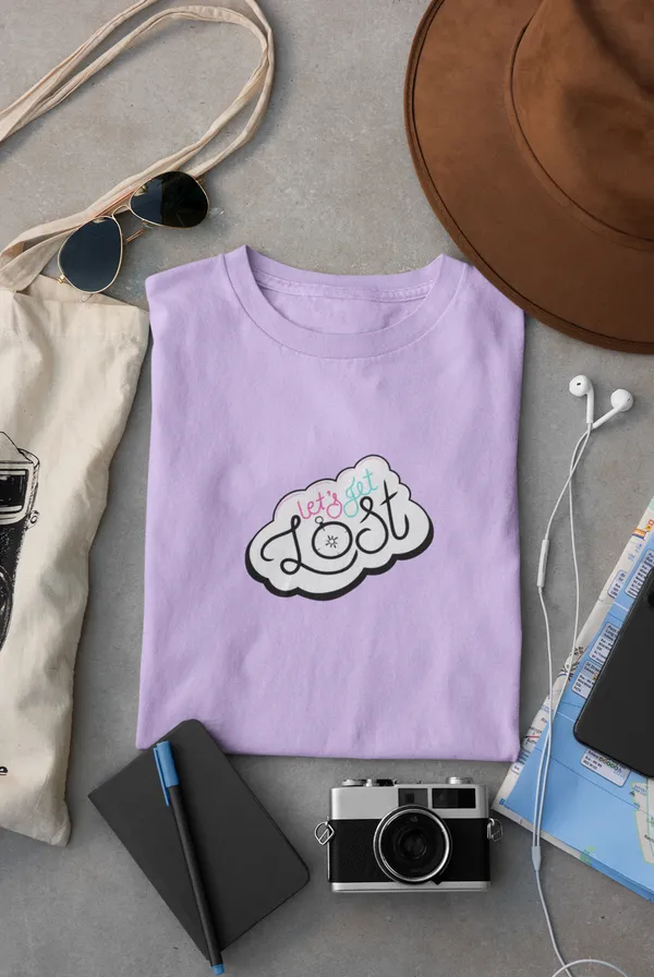 LET’S_GET_LOST_Regular_Fit_Tshirt