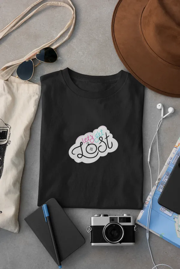 LET’S_GET_LOST_Regular_Fit_Tshirt