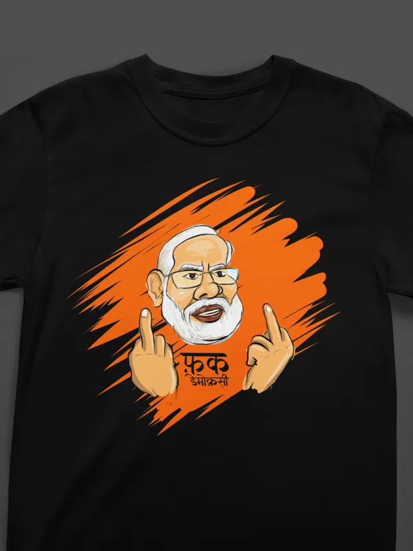 FUCK_DEMOCRACY_Regular_Fit_Tshirt