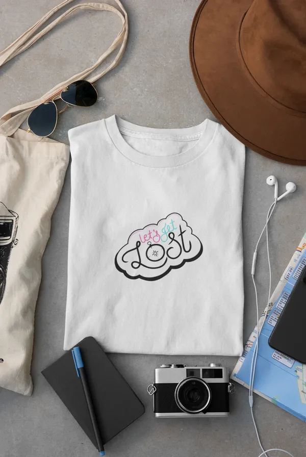 LET’S_GET_LOST_Regular_Fit_Tshirt