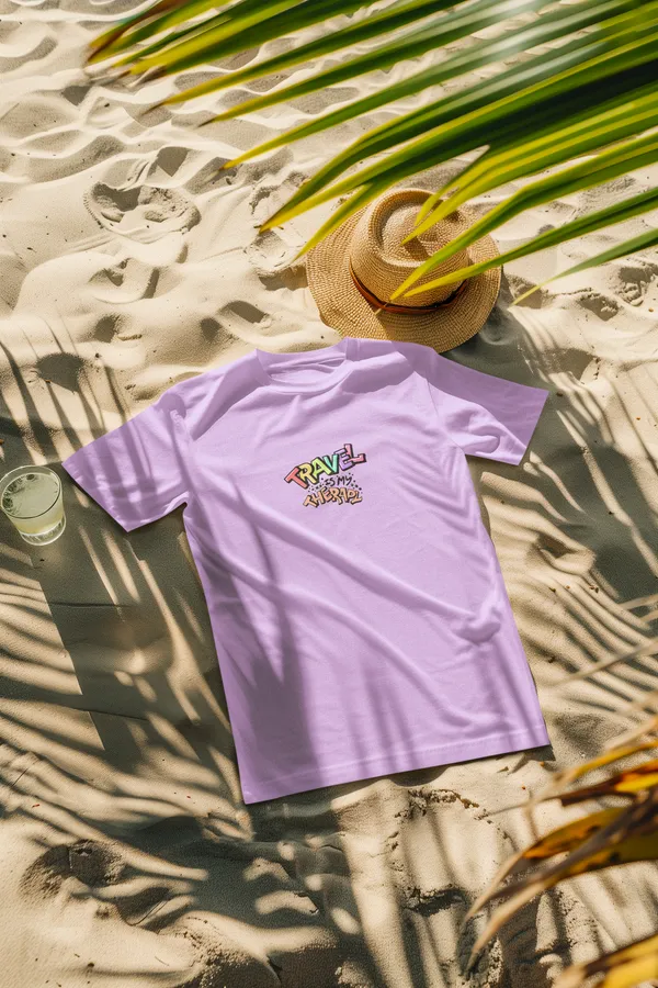 TRAVEL_IS_THERAPY_Regular_Fit_Tshirt