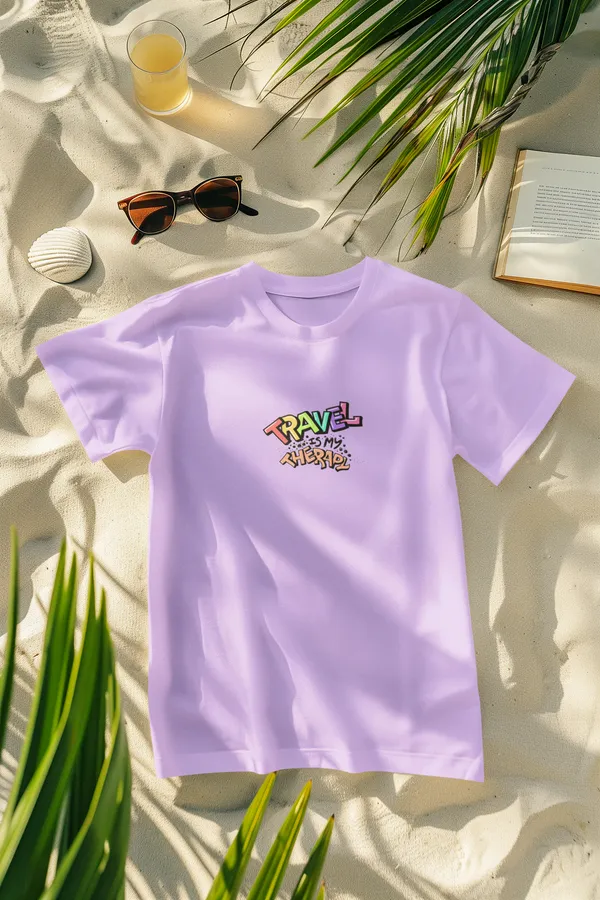 TRAVEL_IS_THERAPY_Regular_Fit_Tshirt