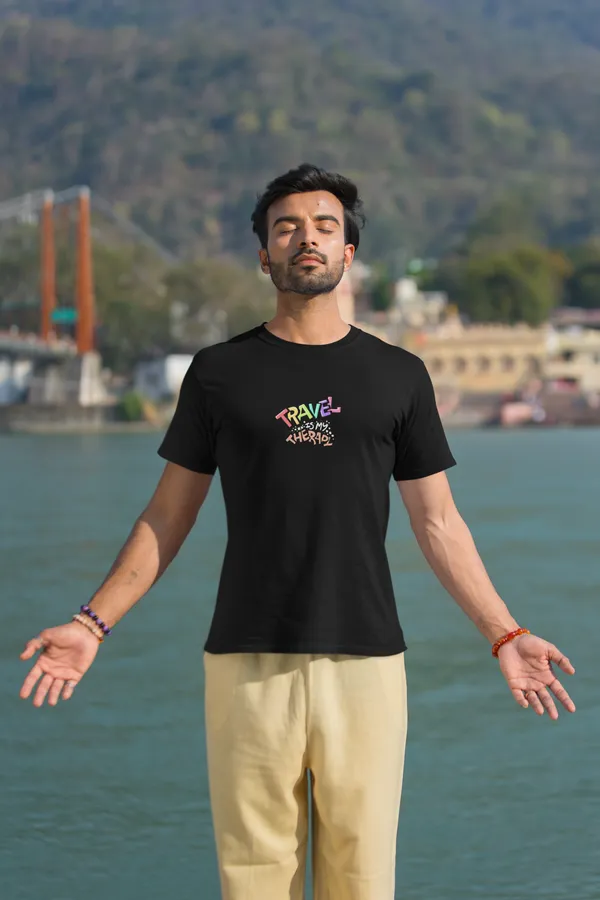 TRAVEL_IS_THERAPY_Regular_Fit_Tshirt