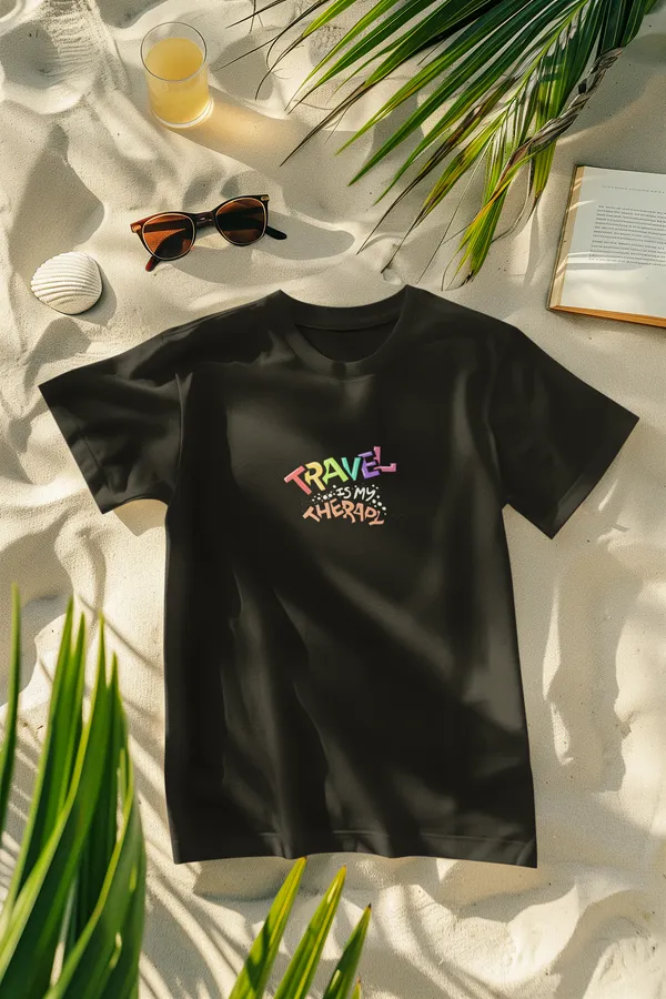 TRAVEL_IS_THERAPY_Regular_Fit_Tshirt