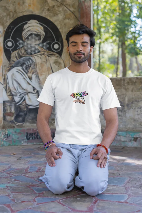 TRAVEL_IS_THERAPY_Regular_Fit_Tshirt