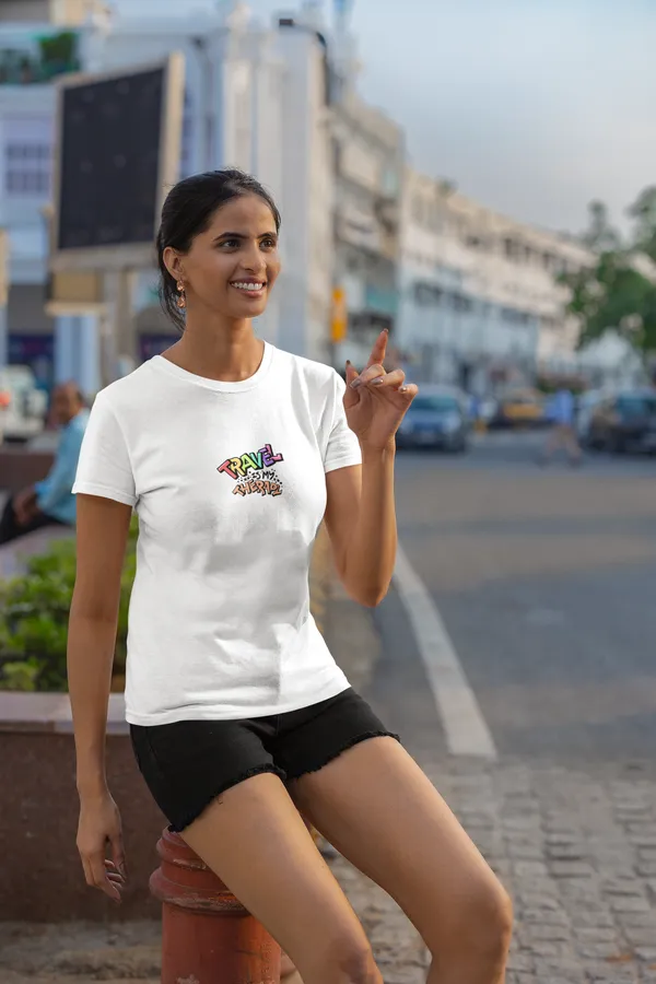 TRAVEL_IS_THERAPY_Regular_Fit_Tshirt