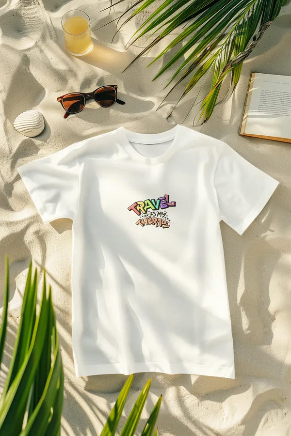 TRAVEL_IS_THERAPY_Regular_Fit_Tshirt
