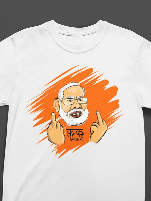 FUCK_DEMOCRACY_Regular_Fit_Tshirt