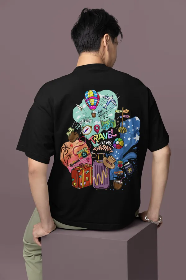 TRAVEL_IS_THERAPY_OverSized_Tshirt