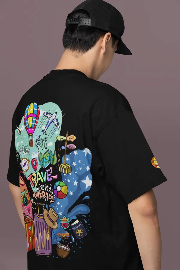 TRAVEL_IS_THERAPY_OverSized_Tshirt